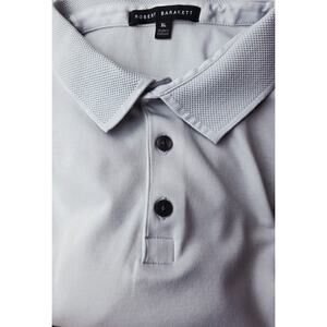 EUC XL Men's Robert Barakett Pima Cotton Long Sleeve Soft Mint Polo